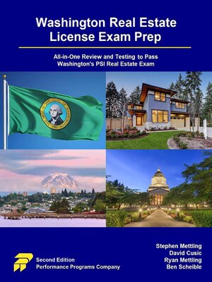 cover image of Washington Real Estate License Exam Prep